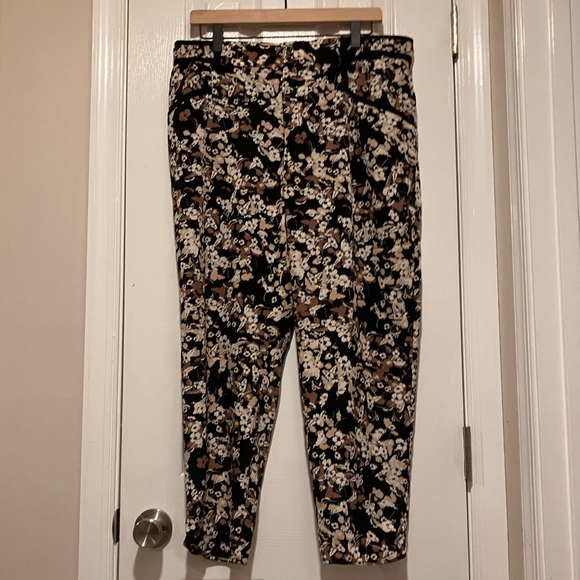 Anthropologie Cartonnier Nassella Floral Ankle Crop Trouser Pant size 14 - Picture 2 of 9
